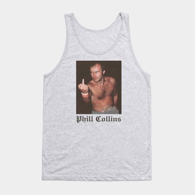 Phil Collins Vintage Tank Top by Coffee Black Victory 